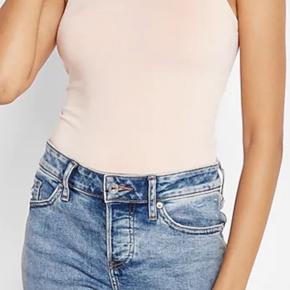 NWT Express Body Contour Silky High Neck Thong Bodysuit - Picture 4 of 6